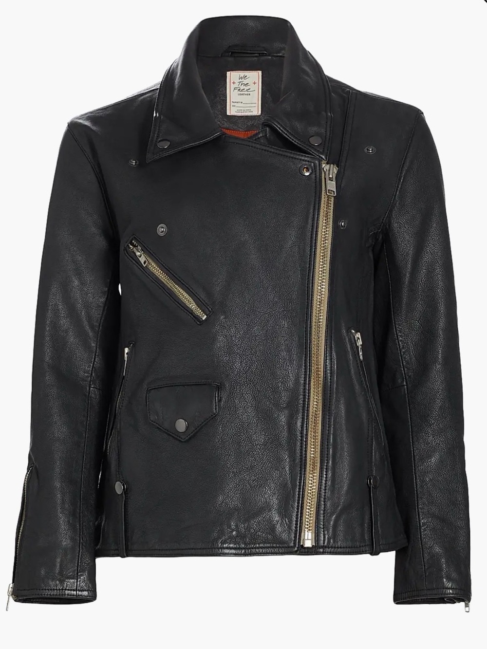 Free People Jealousy Jacket M 100% Leather